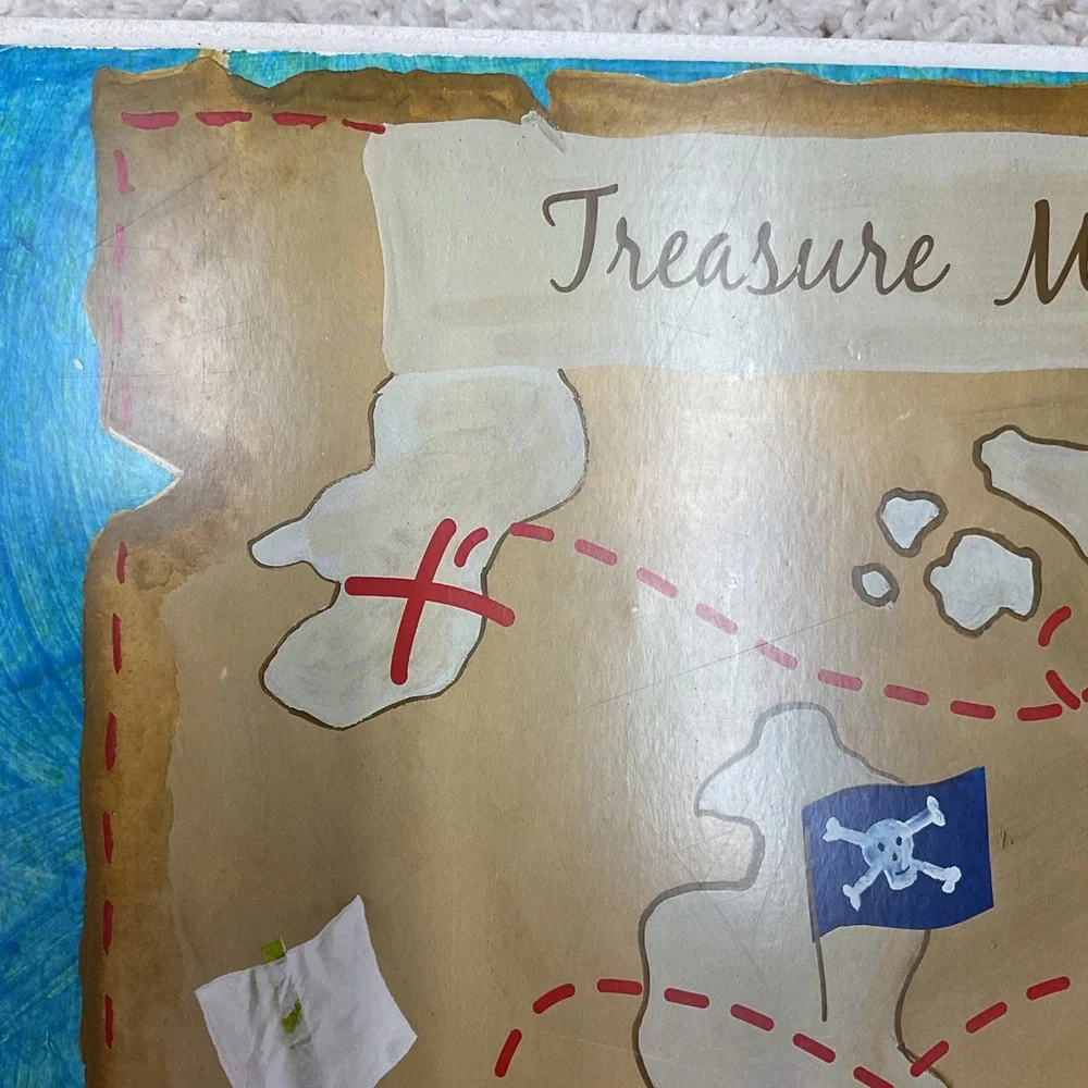 Lane Dee‎ Signs Kids Room by Stupell Pirate's Treasure Map Rectangle Wall Plaque